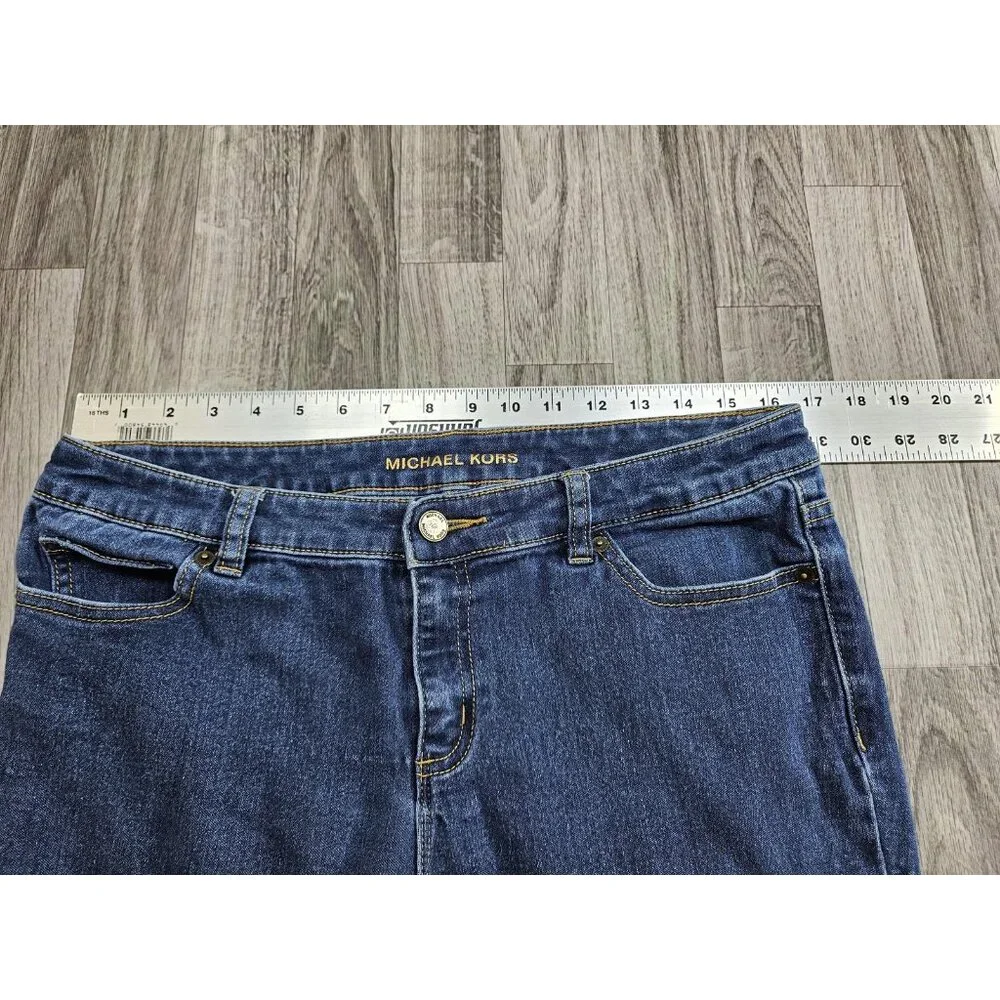 Michael‎ Kors Jeans Womens 10 Blue Skinny Denim Pants Stretch Classic Style